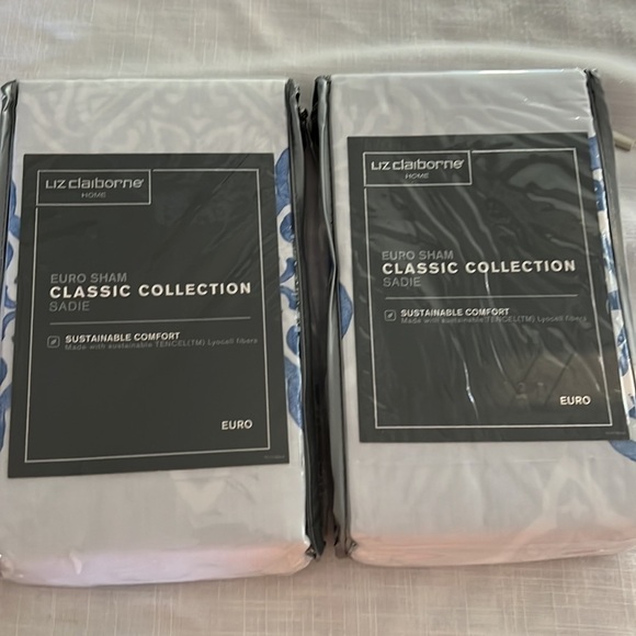 NWT Liz Claiborne Euro Sham Sadie Set of 2 - Picture 4 of 6